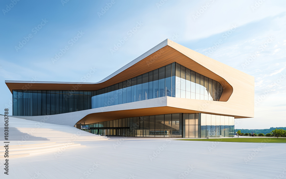 Minimalist modern art building space structure
Minimalist modern art building space structure