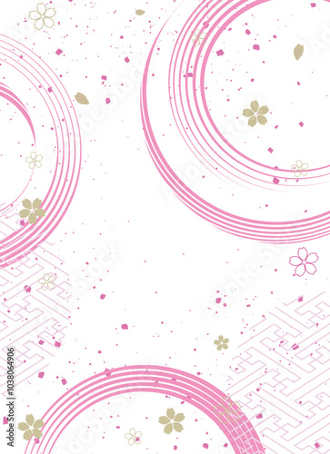 お正月の和風背景