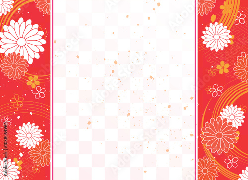 お正月の和風背景