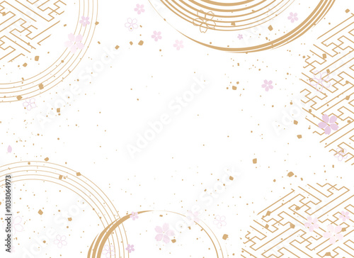 お正月の和風背景