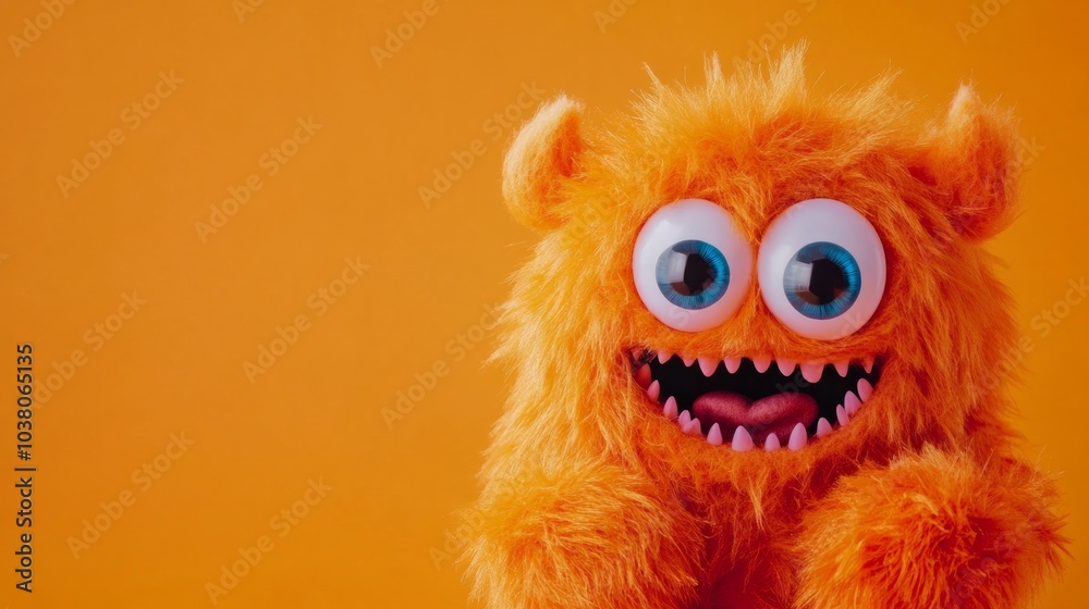 A funny furry monster A funny furry monster