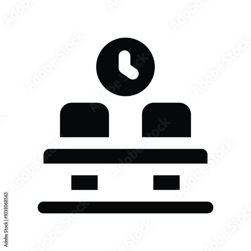 waiting room icon. vector glyph icon for your website, mobile, presentation, and logo design.