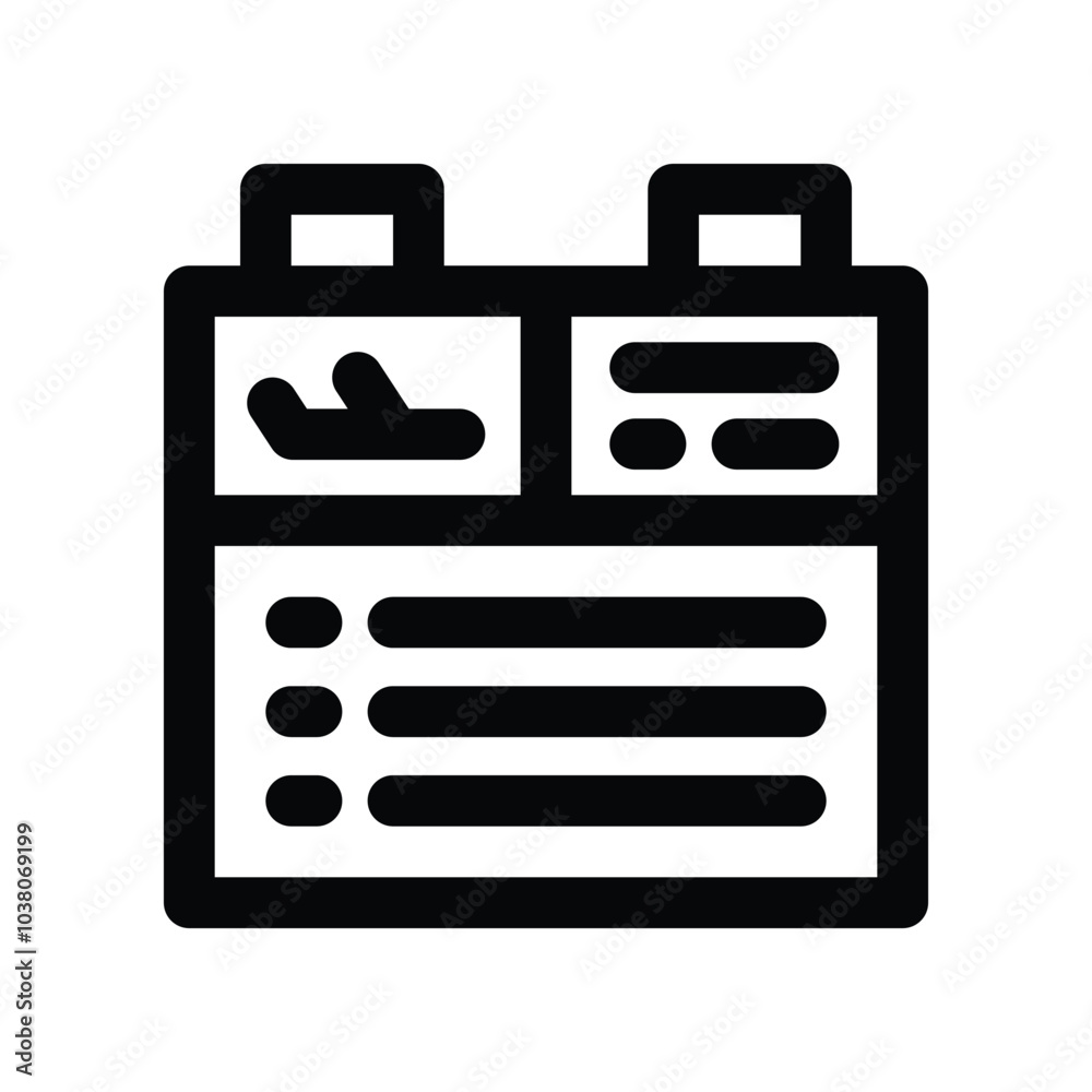 departure icon. vector line icon for your website, mobile, presentation, and logo design.