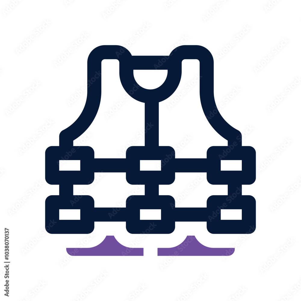 lifejacket icon. vector dual tone icon for your website, mobile, presentation, and logo design. lifejacket icon. vector dual tone icon for your website, mobile, presentation, and logo design.
