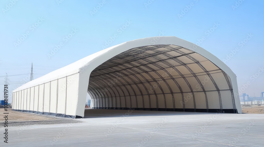 Arched Fabric Structure: Durable and Spacious Temporary Shelter Arched Fabric Structure: Durable and Spacious Temporary Shelter