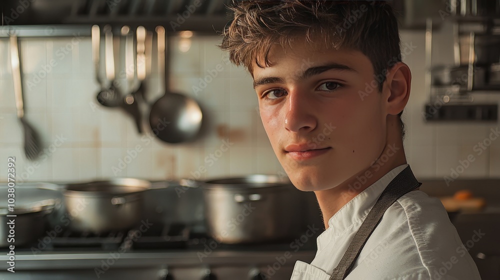 custom made wallpaper toronto digitalYoung Chef in a Modern Kitchen Environment