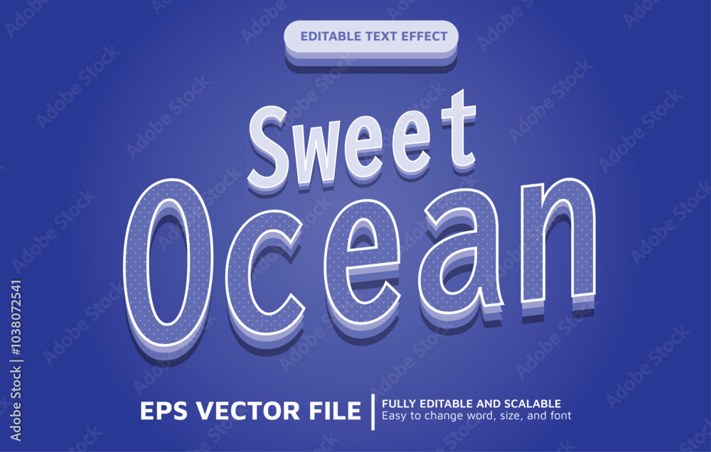 Editable Text Effect Sweet Blue Ocean Editable Text Effect Sweet Blue Ocean