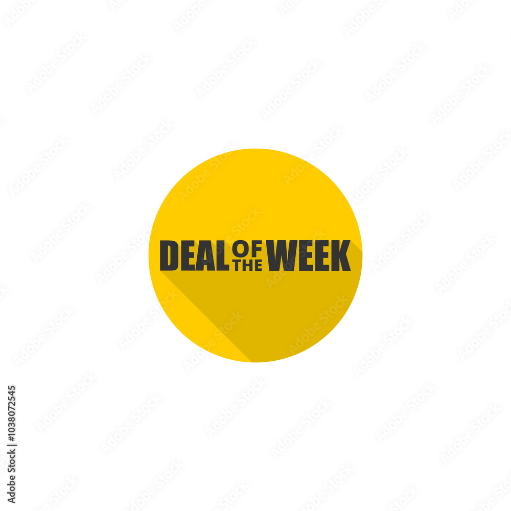 Deal of the week icon isolated on transparent background Deal of the week icon isolated on transparent background