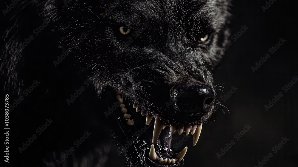 custom made wallpaper toronto digitalIntense Closeup of an Evil Werewolf Face