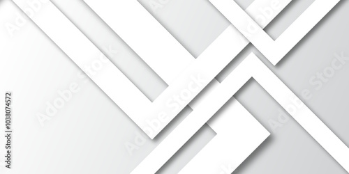 Abstract background with lines White background with diamond and triangle shapes layered in modern abstract pattern design Space design concept Suit for business, corporate, institution presentation.	