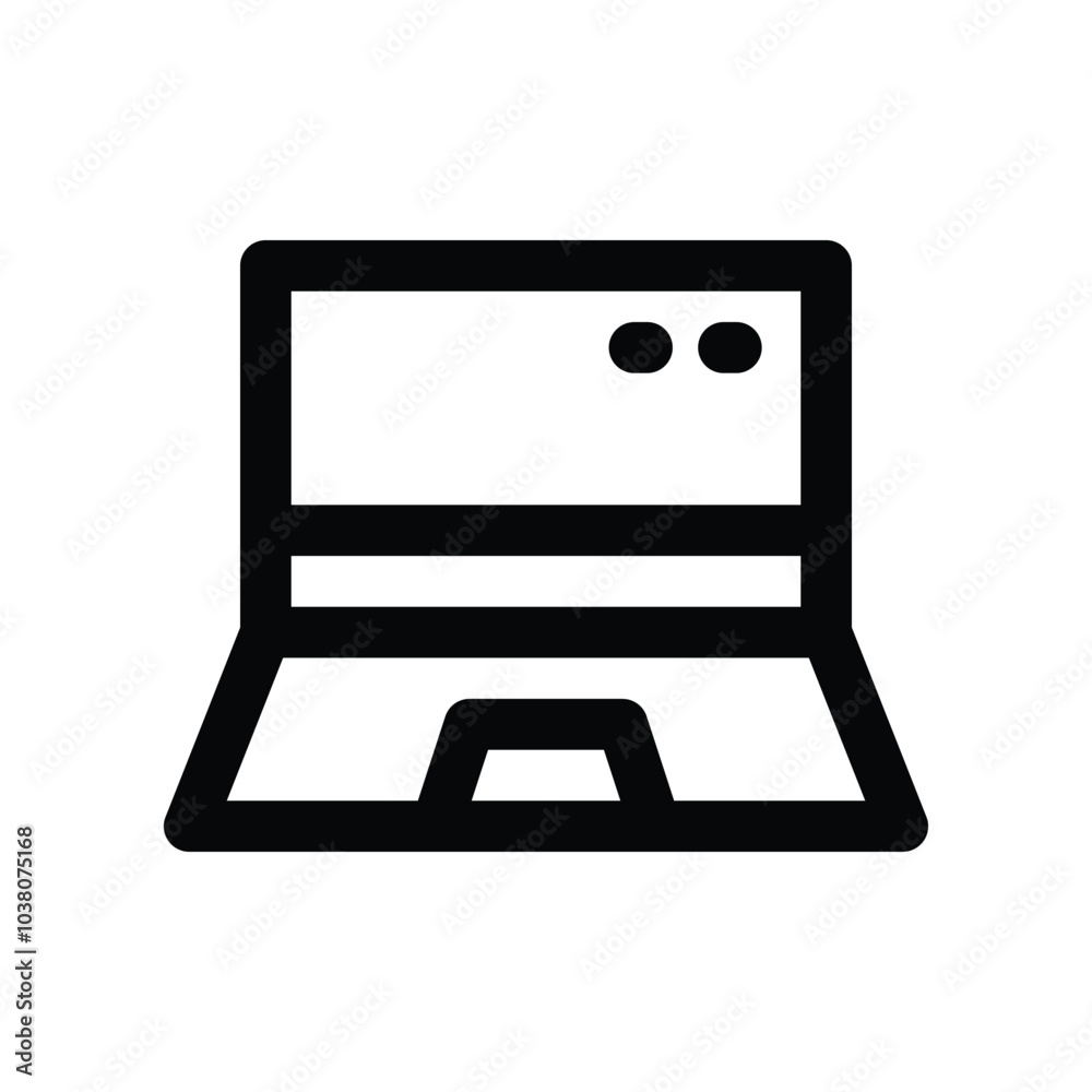 laptop icon. vector line icon for your website, mobile, presentation, and logo design. laptop icon. vector line icon for your website, mobile, presentation, and logo design.