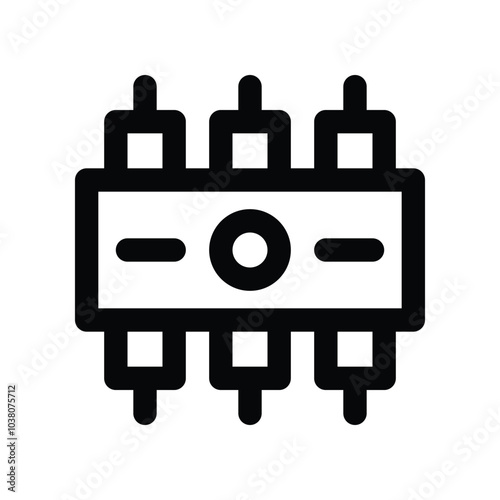 rom icon. vector line icon for your website, mobile, presentation, and logo design.
