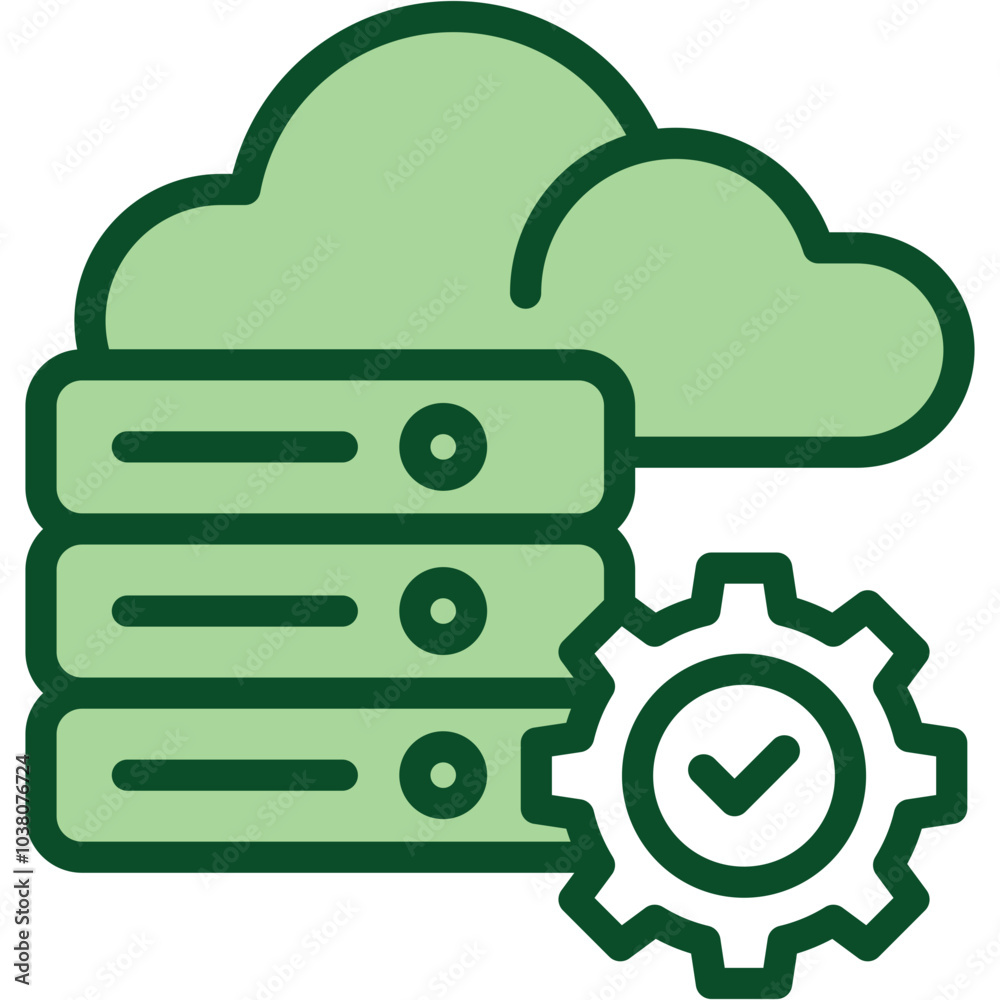 Cloud Server Icon Cloud Server Icon