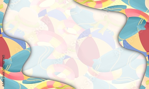 Wallpaper Mural beach vacation background. presentation and powerpoint design concept with typography space area. holiday, sport, tropical, seaside adventure, and island themes Torontodigital.ca