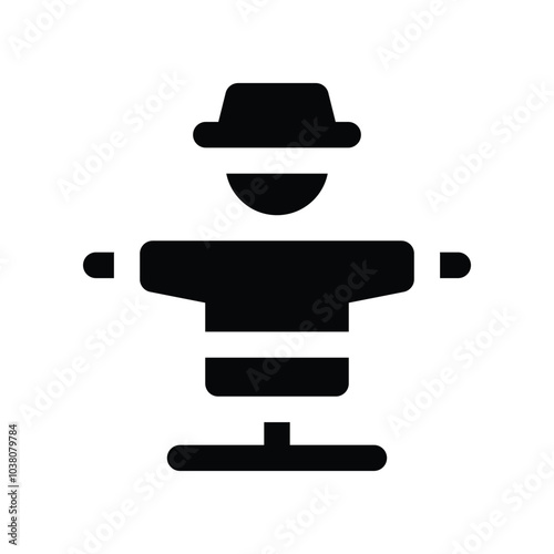 scarecrow icon. vector glyph icon for your website, mobile, presentation, and logo design.