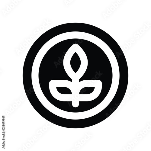 botanical icon. vector glyph icon for your website, mobile, presentation, and logo design.