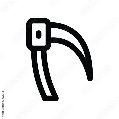 scythe icon. vector line icon for your website, mobile, presentation, and logo design.