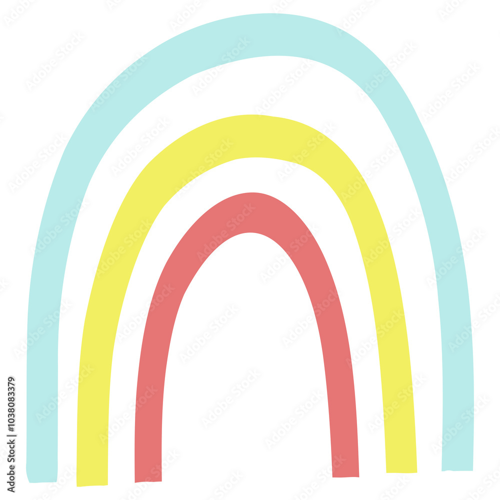 Abstract rainbow, boho pastel rainbow Abstract rainbow, boho pastel rainbow