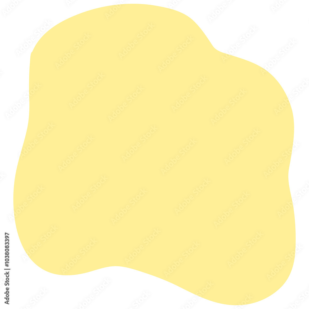 Yellow abstract shape Yellow abstract shape