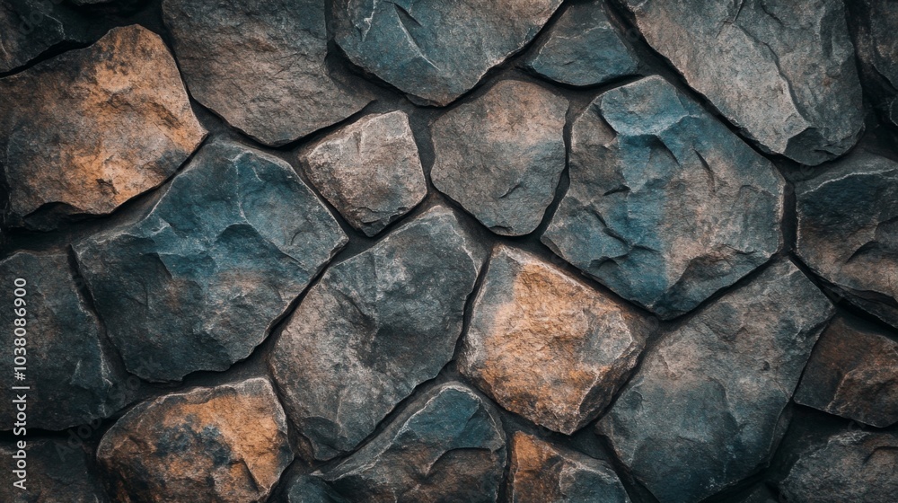 Obraz premium Gentle Stone Wall with Soft Focus and Studio Lighting