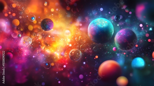 A captivating journey through the cosmic realm exploring the vibrant colors and formations of outer space imagery