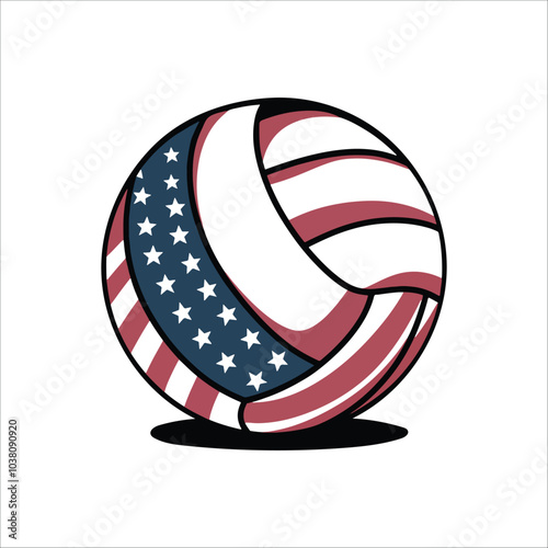 Volleyball Typography and Logo Design