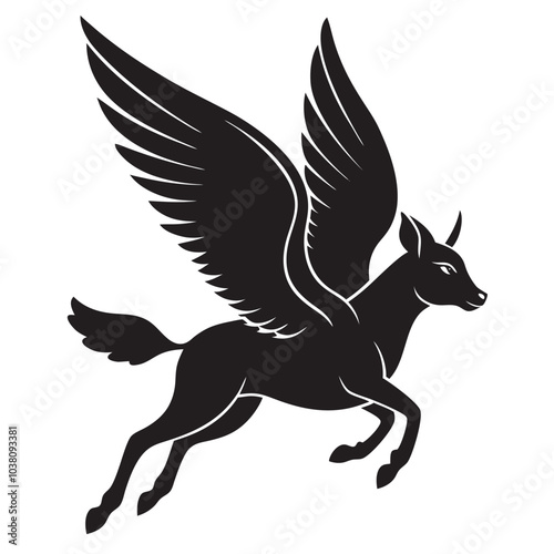 illustration of a flying fox