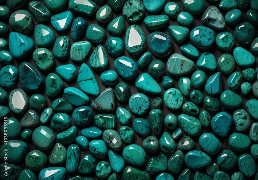 abstract turquoise background with emerald gemstones abstract turquoise background with emerald gemstones
