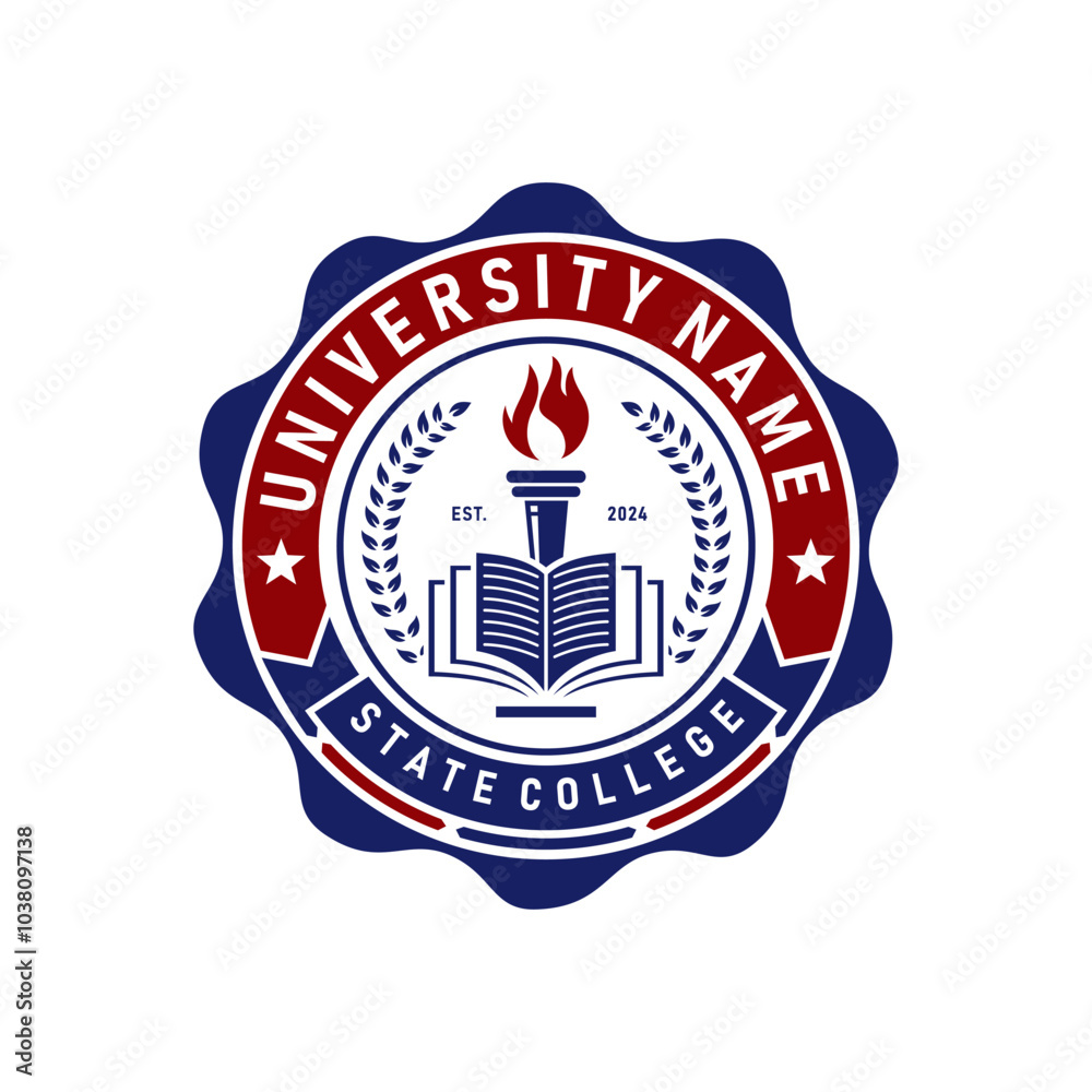 Fototapeta premium University Logo Vector Image