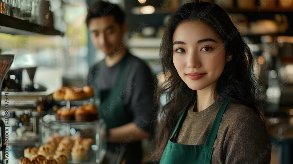 The Barista in Coffee Shop The Barista in Coffee Shop