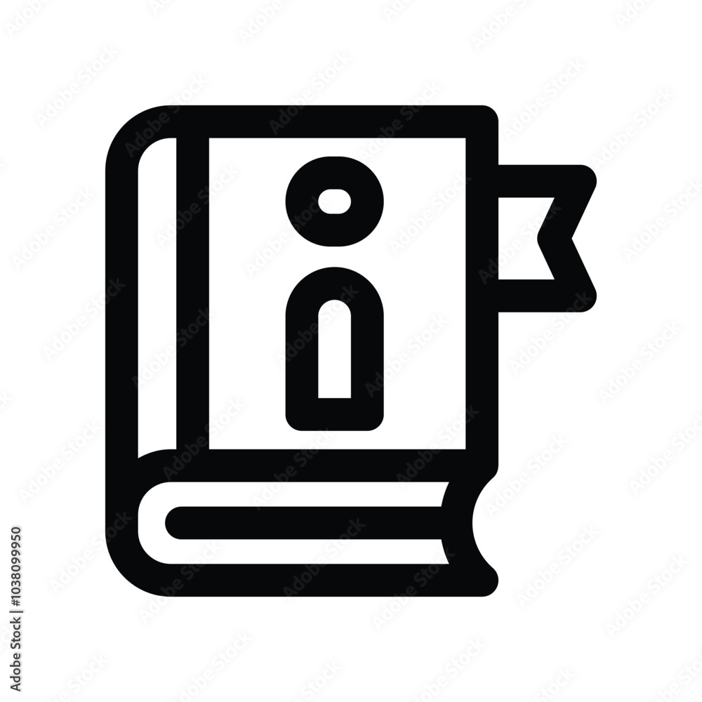 guide book icon. vector line icon for your website, mobile, presentation, and logo design. guide book icon. vector line icon for your website, mobile, presentation, and logo design.