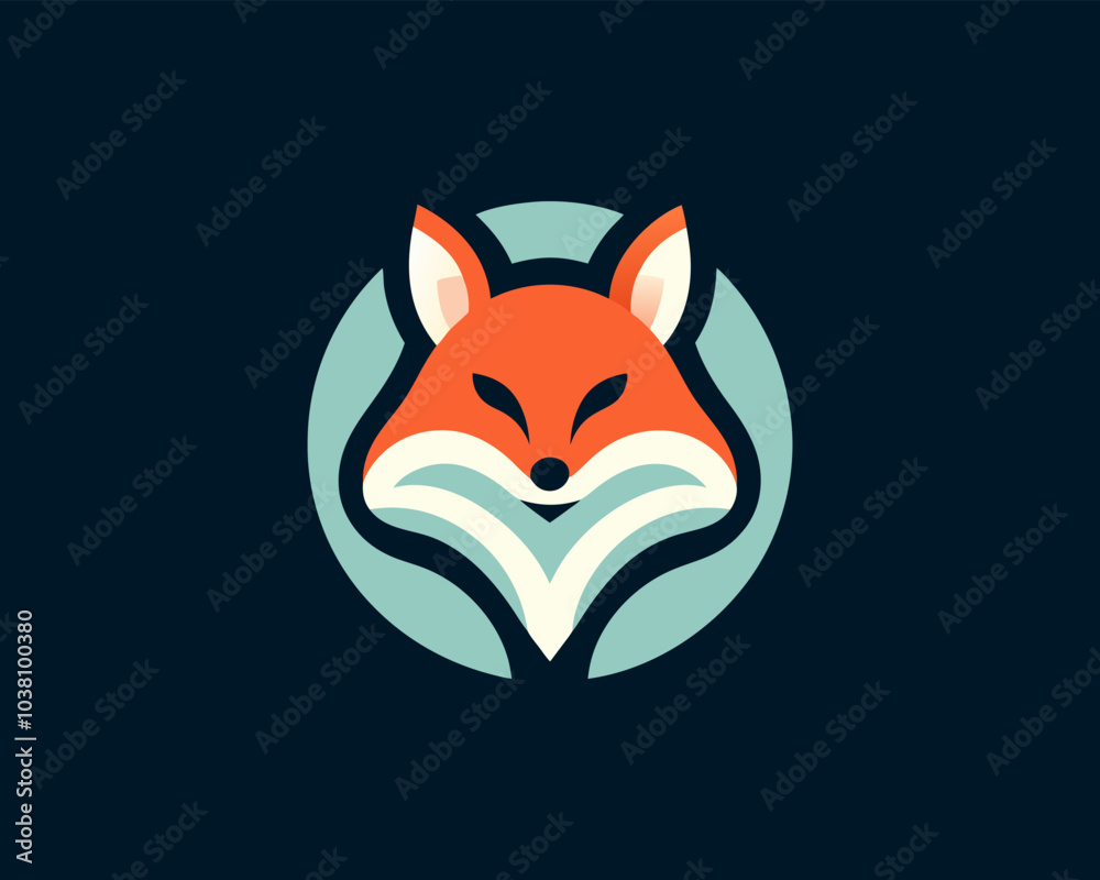 Fox logo design icon symbol vector illustration. cartoon fox logo design template. Fox logo design icon symbol vector illustration. cartoon fox logo design template.