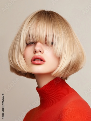 model with Cozy Honey Blonde hair color