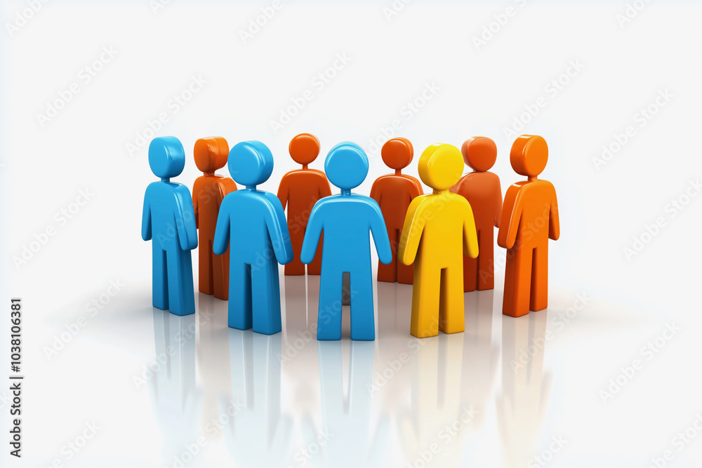 group of wooden people are arranged in a circle. The people are of different colors and sizes. The arrangement of the people in a circle suggests unity and togetherness group of wooden people are arranged in a circle. The people are of different colors and sizes. The arrangement of the people in a circle suggests unity and togetherness