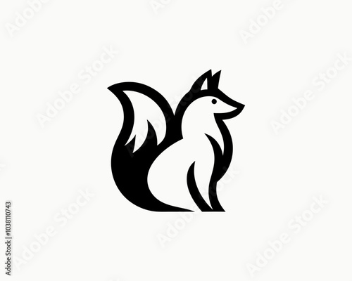 silhouette of a fox