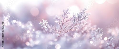 The Frosty Delicate Nature Scene