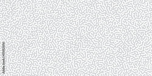 Abstract Reaction-diffusion or Turing pattern natural texture in coral grey and white colour scheme. Linear design with biological shapes. Organic lines in memphis. abstract turing organic wallpape	
