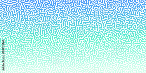 Turing Abstract Pattern, suitable for any business. White and blue color diffusion reaction seamless pattern.An abstract Reaction-diffusion or Turing pattern formation, coral reef, natural texture,	
