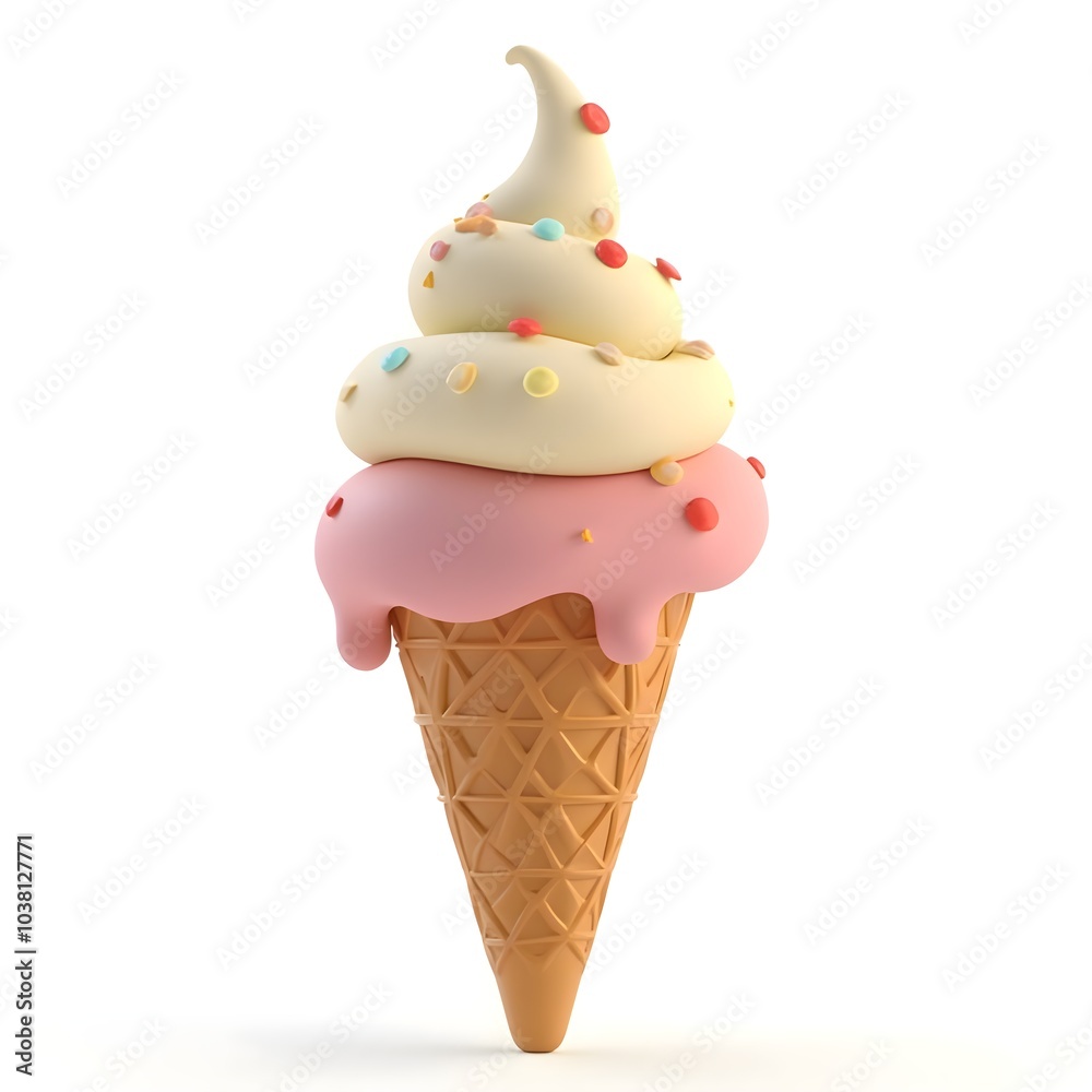 Ice Cream Cone with Sprinkles
Ice Cream Cone with Sprinkles