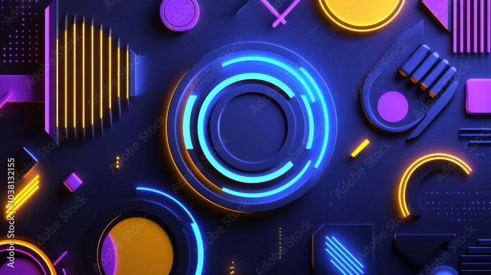 Vibrant Geometric Patterns with Modern Shapes Vibrant Geometric Patterns with Modern Shapes