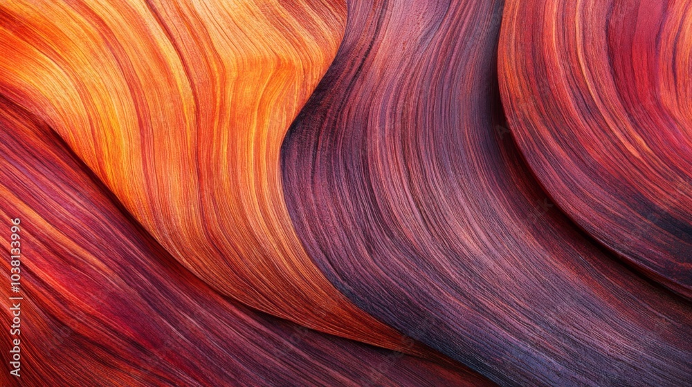 Vibrant Mahogany Patterns with Gentle Lighting Vibrant Mahogany Patterns with Gentle Lighting