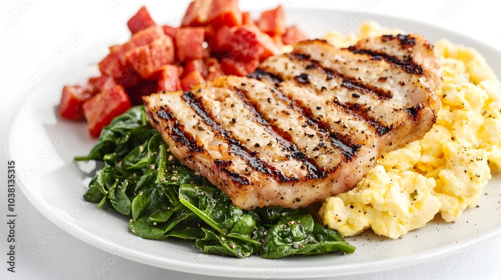 Protein Packed Breakfast with Scrambled Eggs and Spinach Protein Packed Breakfast with Scrambled Eggs and Spinach