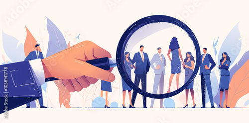 business people scouting for an office and work