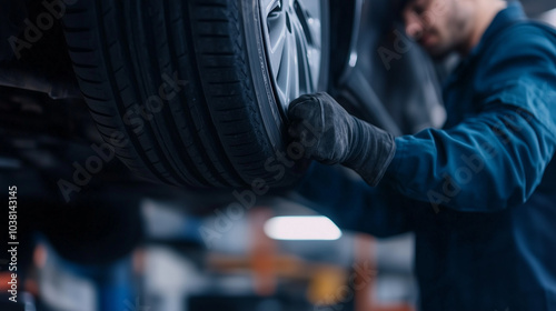 Mechanic Lifting Car with Hydraulic Jack for Maintenance Work