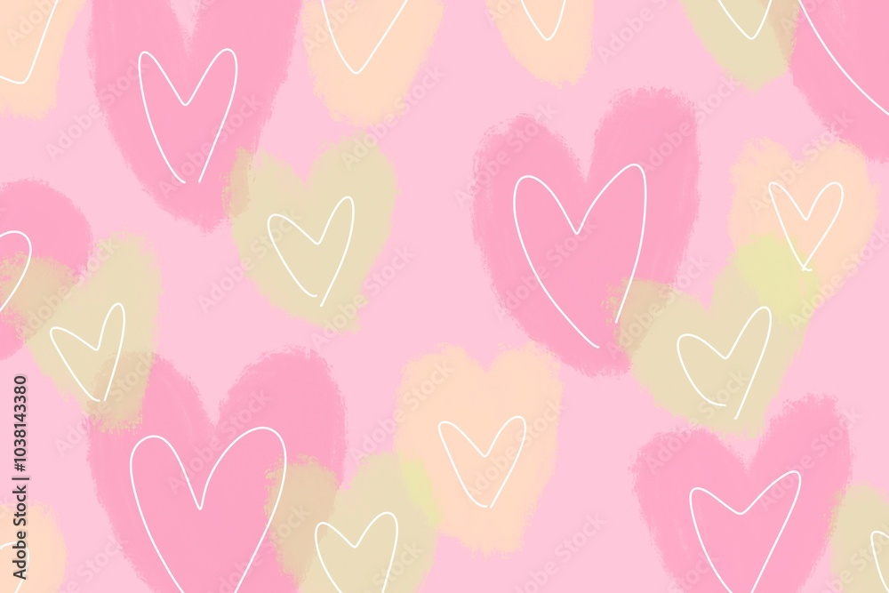seamless background with hearts seamless background with hearts