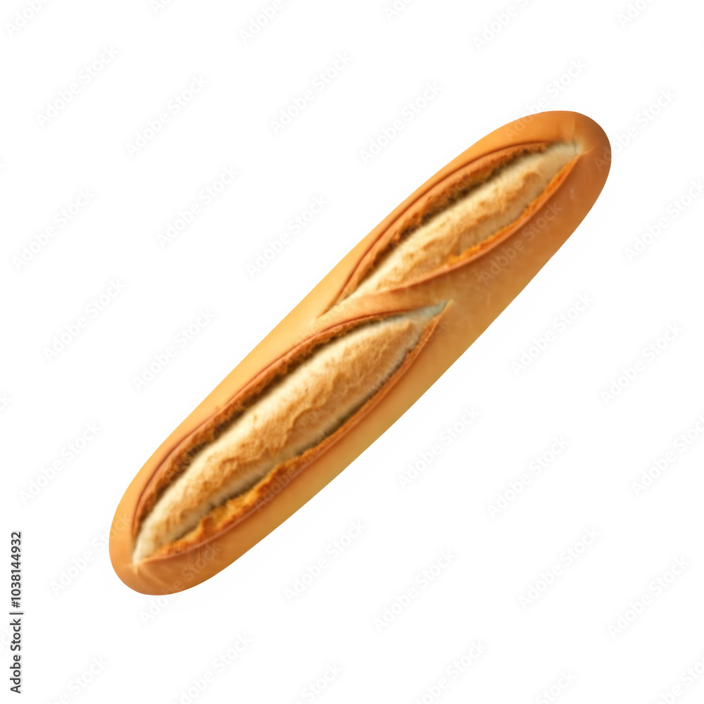 baguette isolated on white background baguette isolated on white background