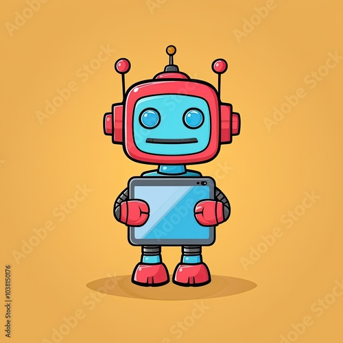 cartoon robot