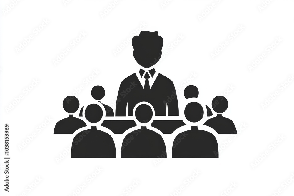 Business Meeting Icon Leader Team Teamwork Group Discussion Corporate Management Le Business Meeting Icon Leader Team Teamwork Group Discussion Corporate Management Le