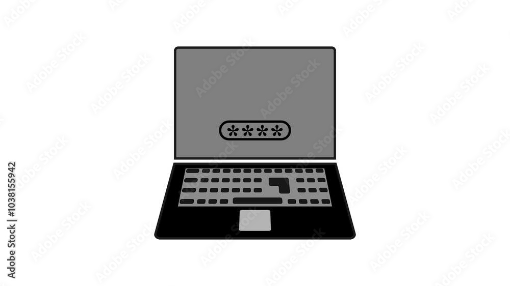 Login Username & Password Identity, Sign Up Register Cyber Security Concepts – Internet Access, Personal Data Protection, Forget Password, Key Unlock, Laptop Icon Animation – High Safety. Login Username & Password Identity, Sign Up Register Cyber Security Concepts – Internet Access, Personal Data Protection, Forget Password, Key Unlock, Laptop Icon Animation – High Safety.