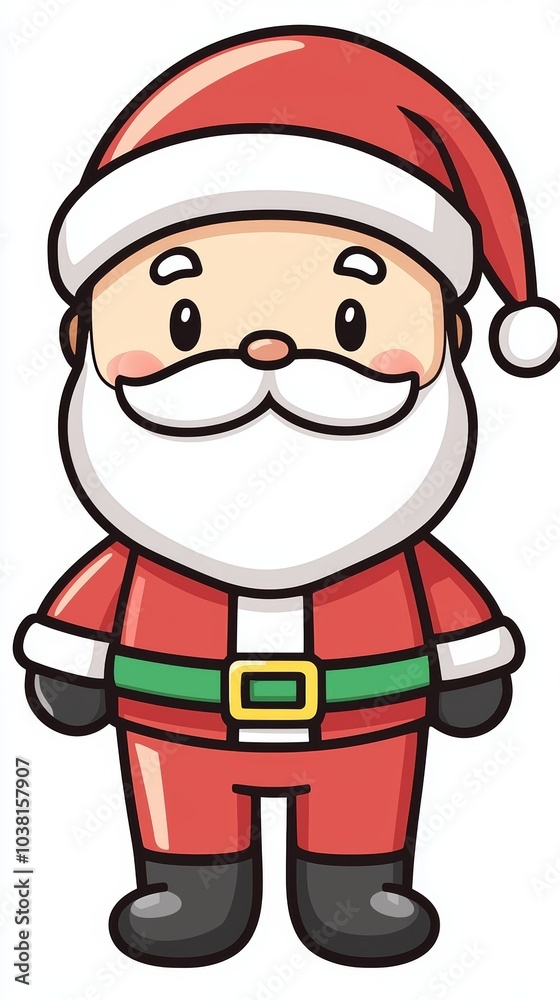 Cute Cartoon Santa Claus Character Illustration Cute Cartoon Santa Claus Character Illustration